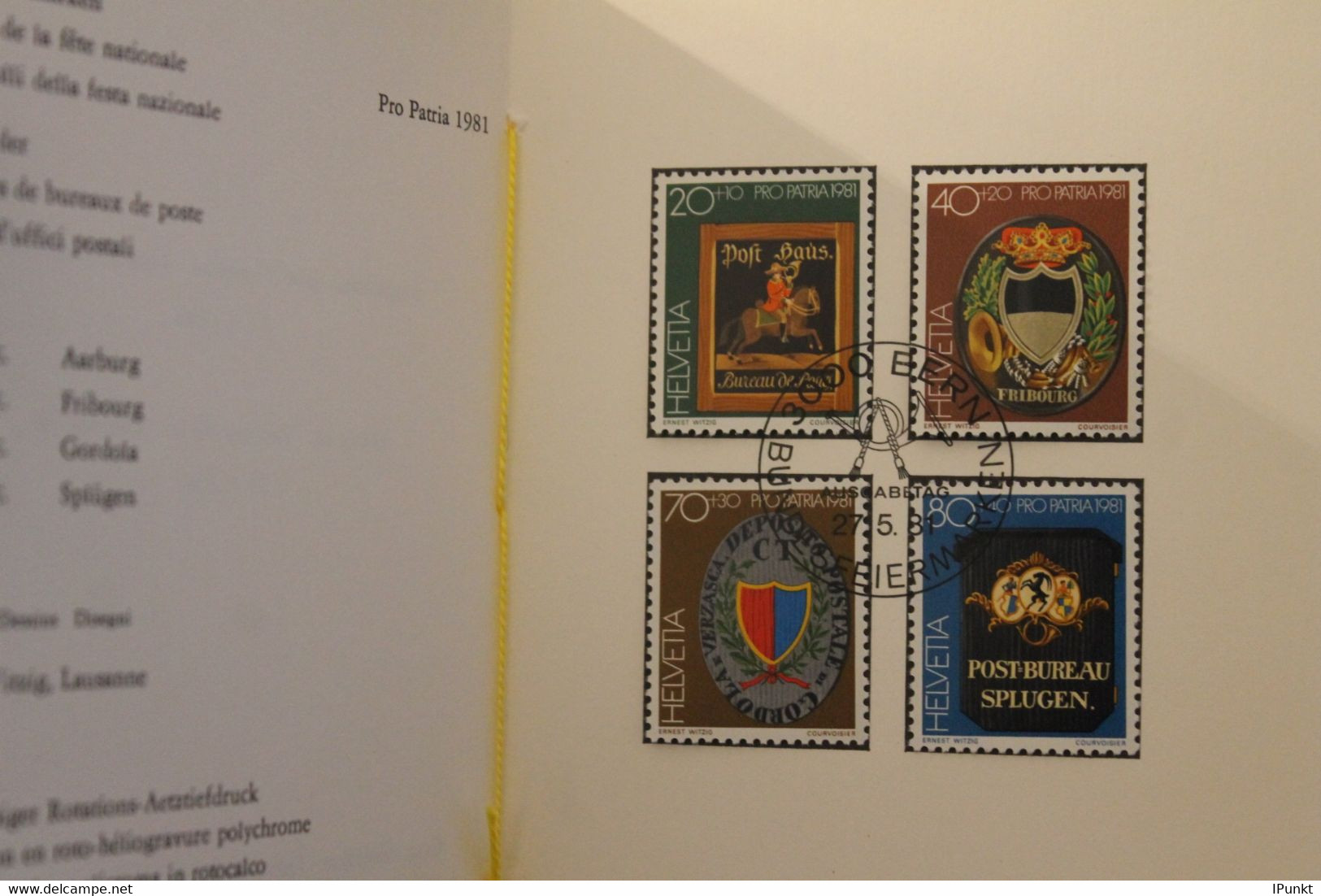 Schweiz 1981,  PTT- Sammelheft  Nr. 182, Pro Patria, ESST - Andere & Zonder Classificatie