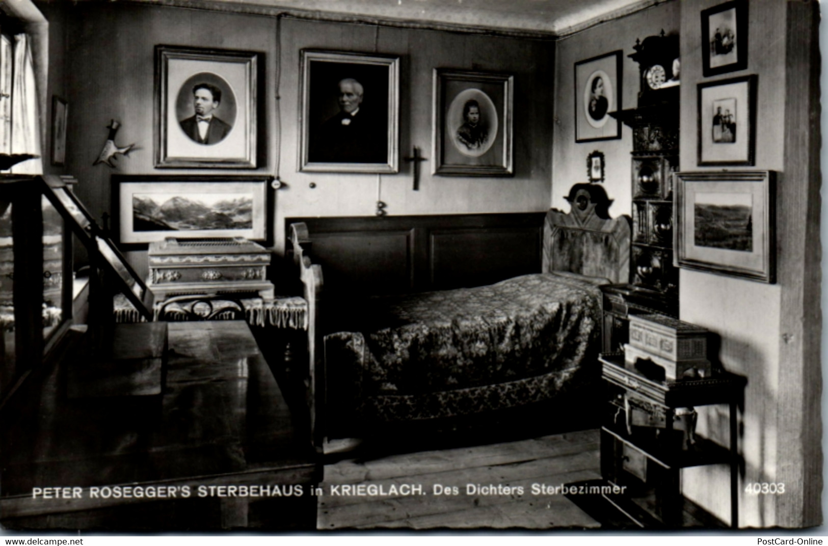 10444 - Steiermark - Krieglach , Peter Rosegger Sterbehaus , Des Dichters Sterbezimmer - Nicht Gelaufen 1968 - Krieglach
