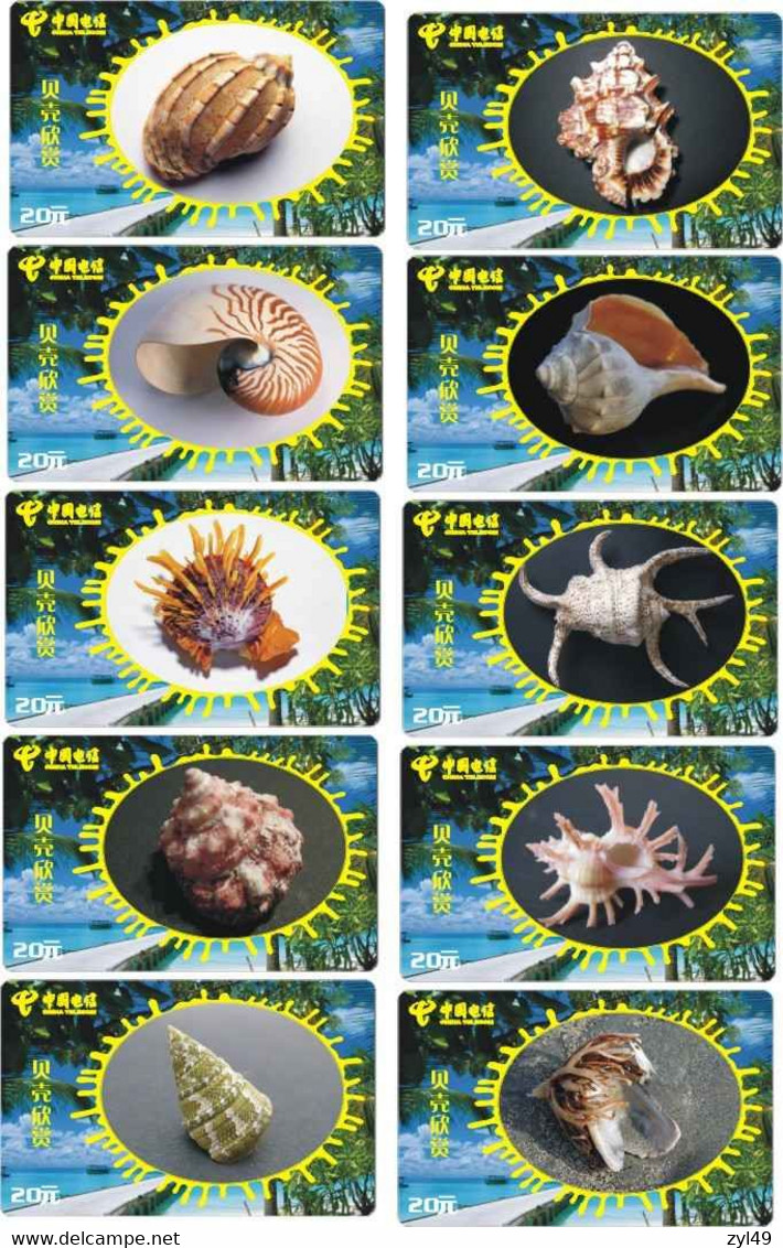 S05057 China Phone Cards Shell 77pcs - Poissons