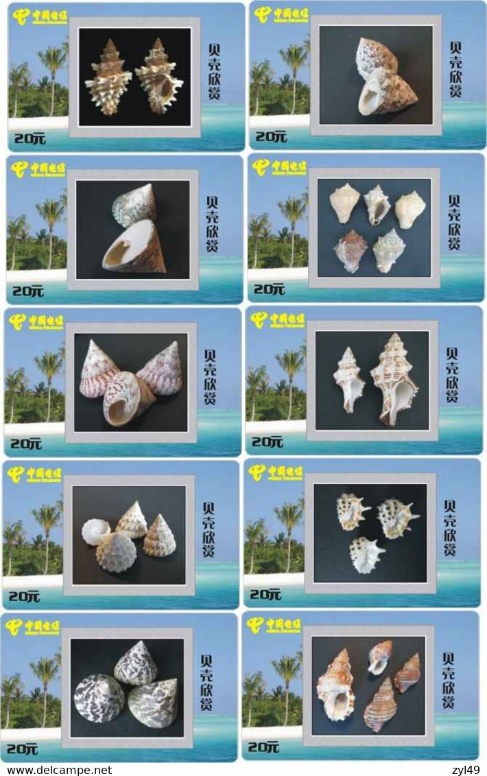 S05057 China phone cards Shell 77pcs