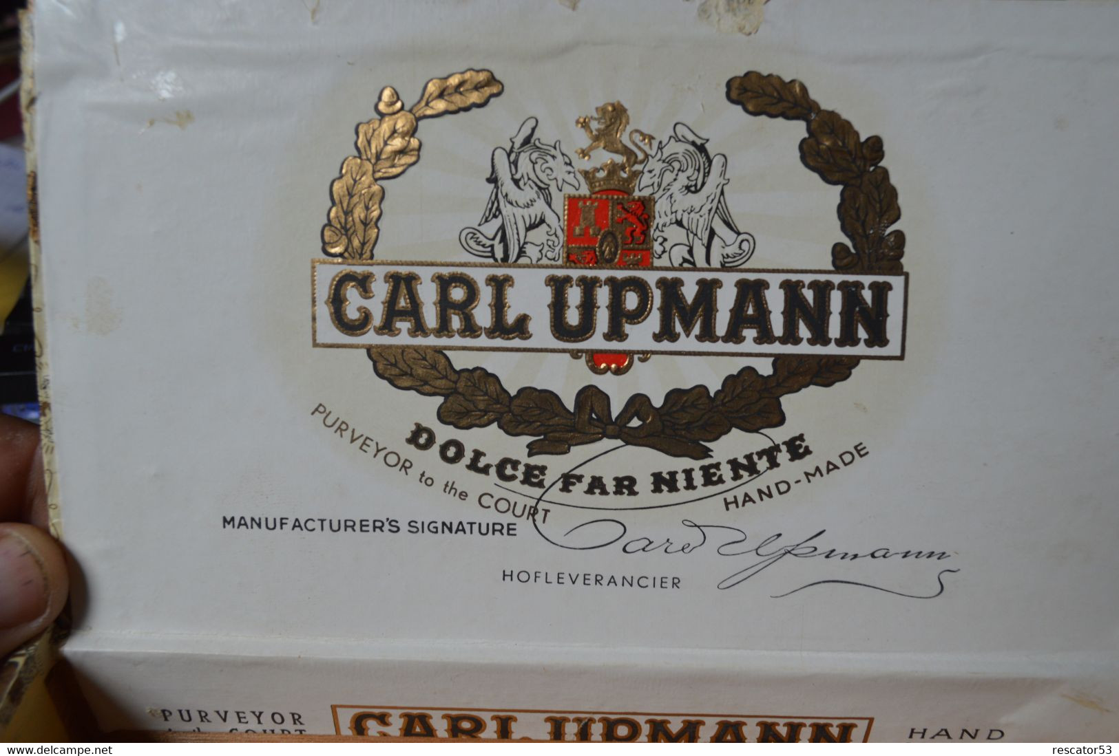 Rare Boite En Bois à Cigares Marque Carl Upmann   Format 22 X 12 X 4 Cm - Autres & Non Classés