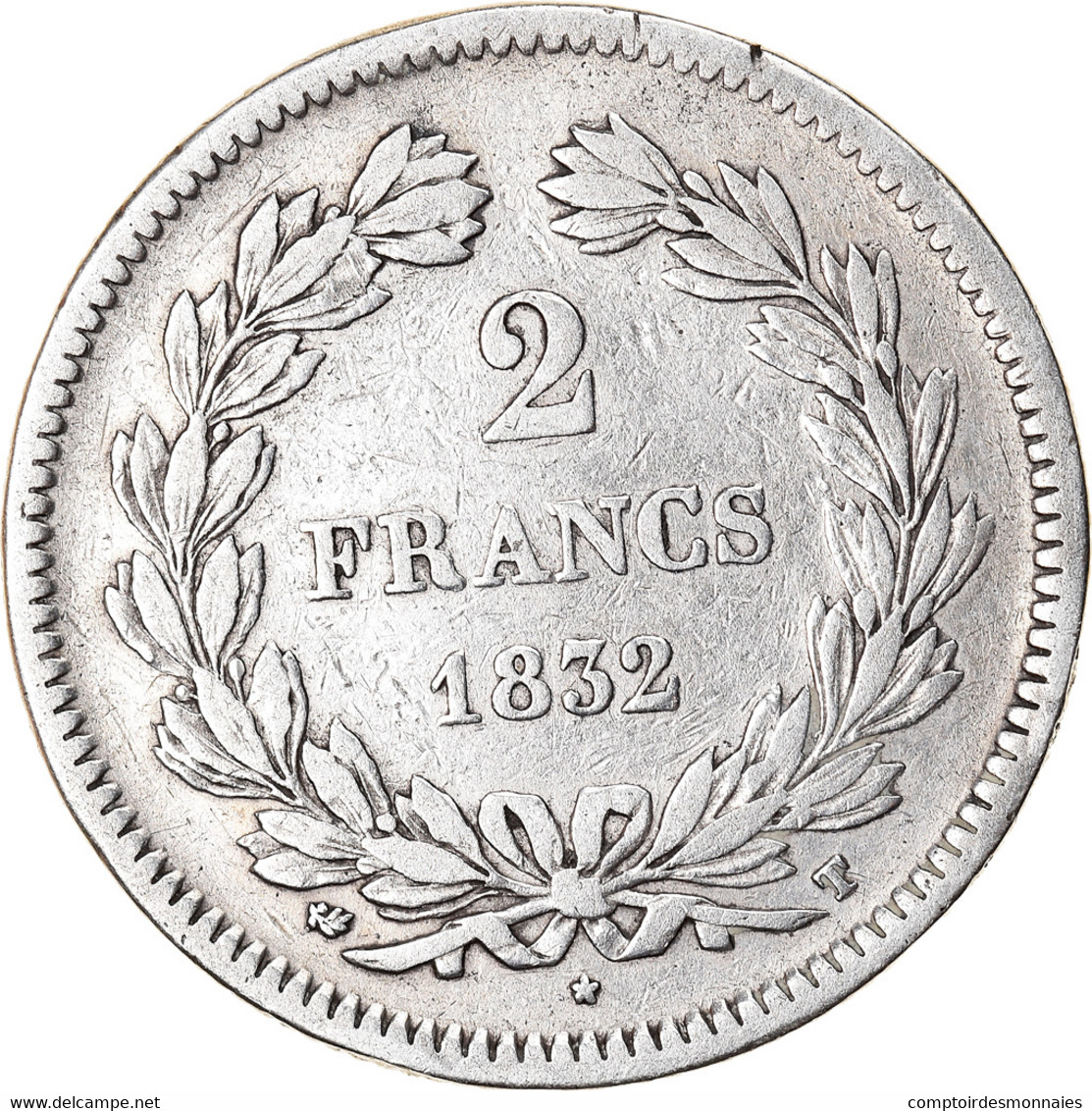 Monnaie, France, Louis-Philippe, 2 Francs, 1832, Nantes, TB+, Argent, KM:743.12 - 2 Francs