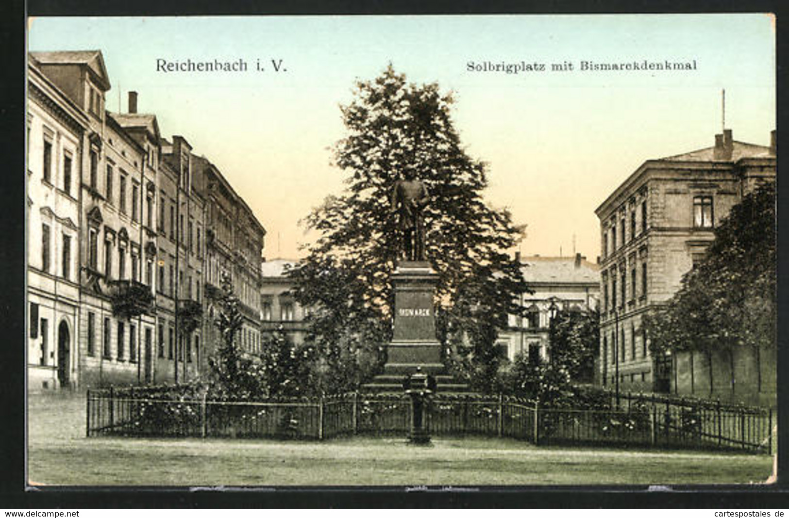 AK Reichenbach I. V., Bismarckdenkmal Am Solbrigplatz - Reichenbach I. Vogtl.