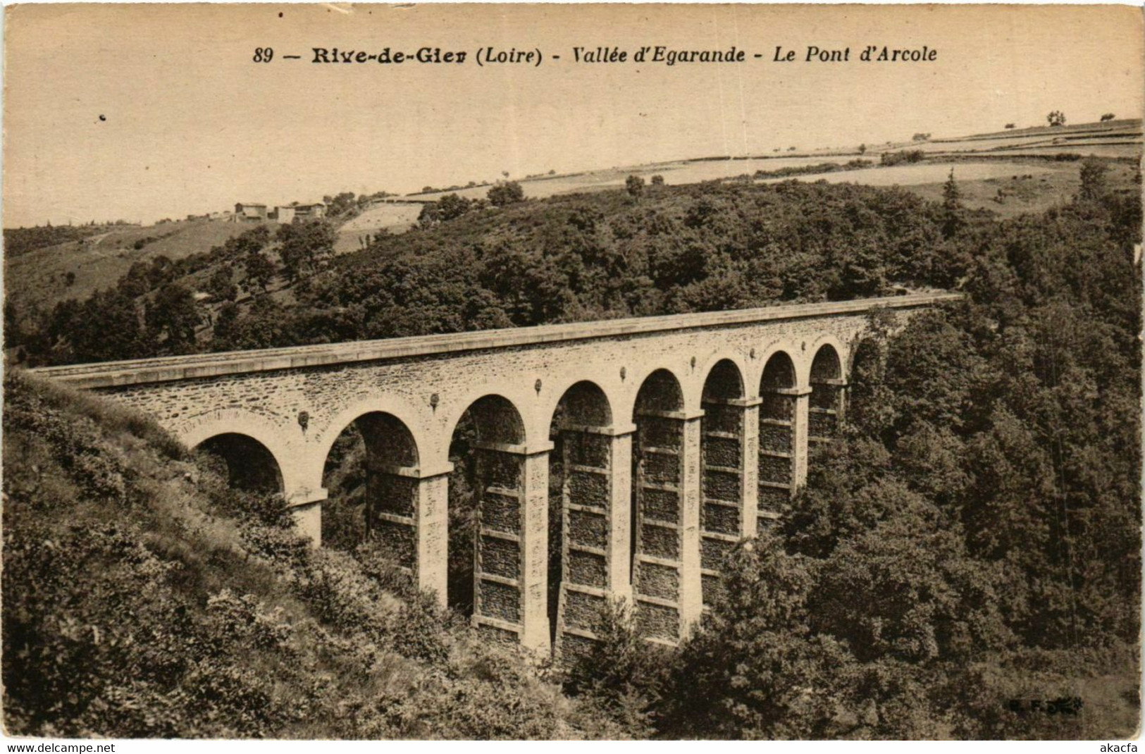 CPA RIVE-de-GIER - Vallée D'Egarande Le Pont D'Arcole (578672) - Riorges