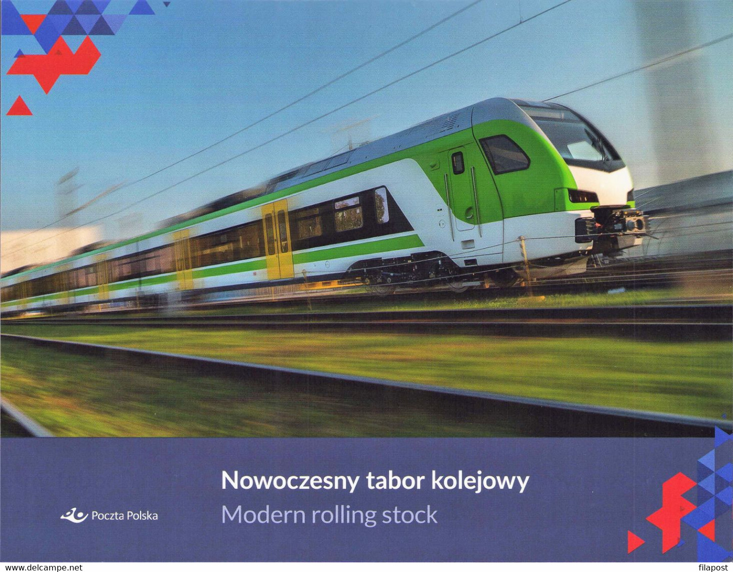 Poland 2021 Booklet Folder / Modern Rolling Stock / Full Of Set Mini Sheet Perforated Version + Tab MNH** New!!! - Carnets