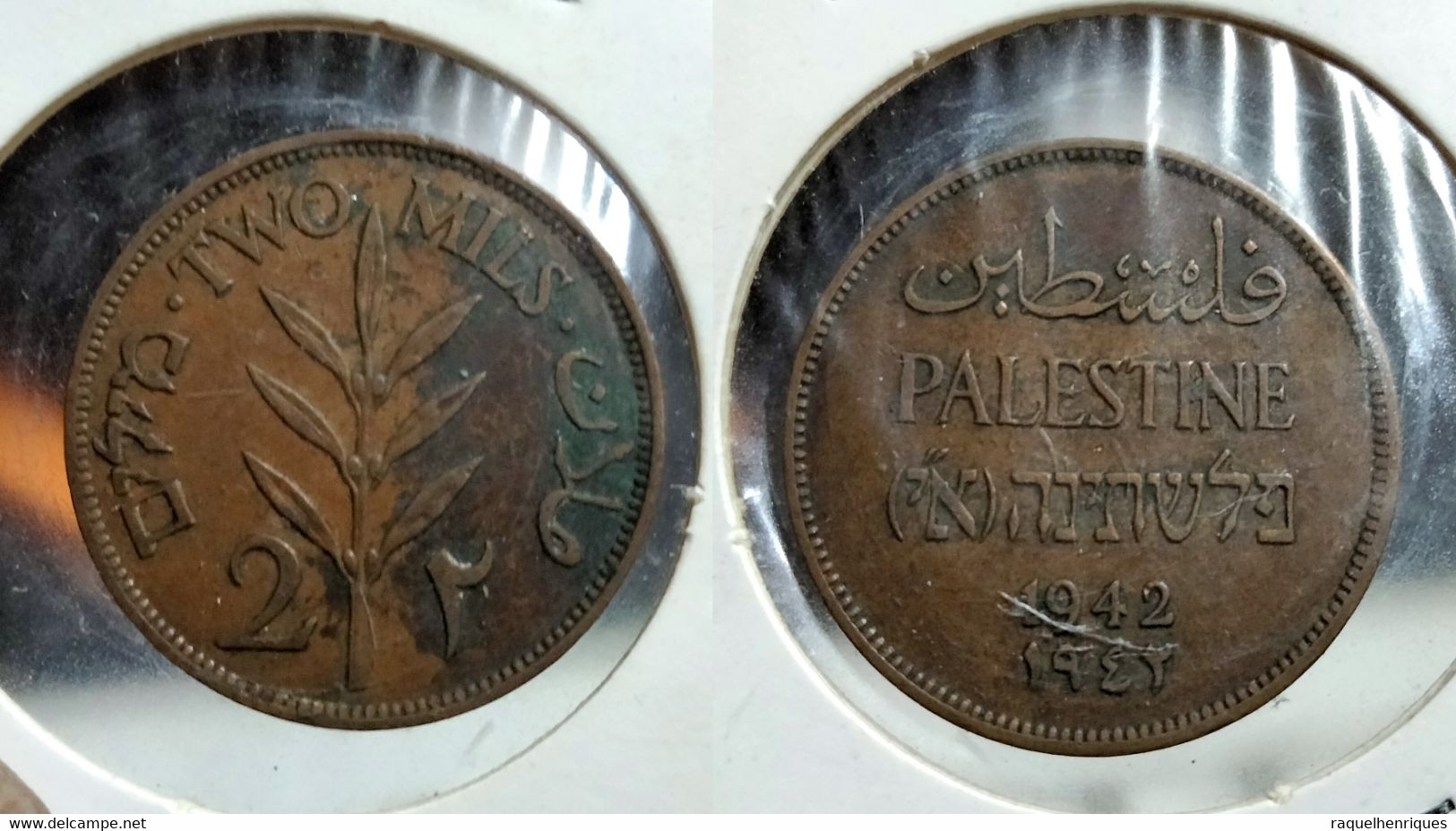 Palestine 2 Mils 1942 Km#2 (G#01-14) - Otros – Asia