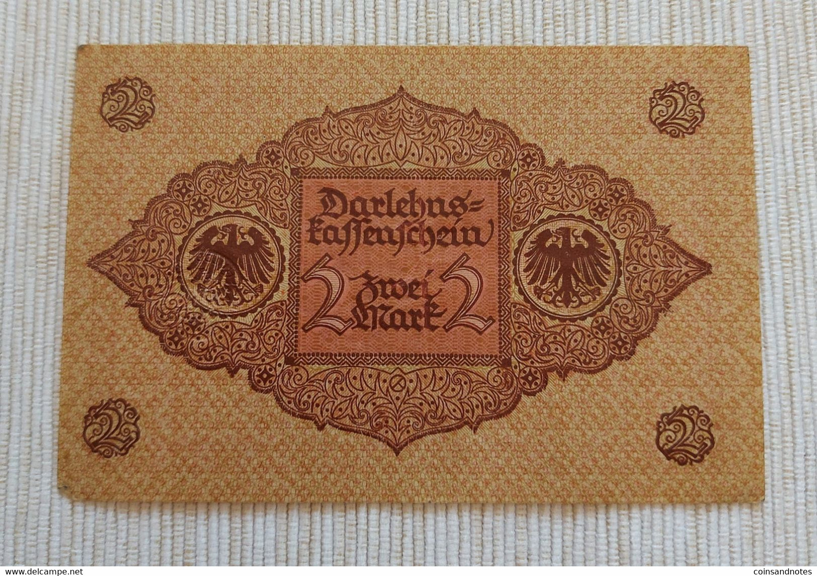 Germany 1920 - 2 Mark - Darlehenskassenschein - Rosenberg 65b - Nr 47.269371 - VVF - 2 Mark