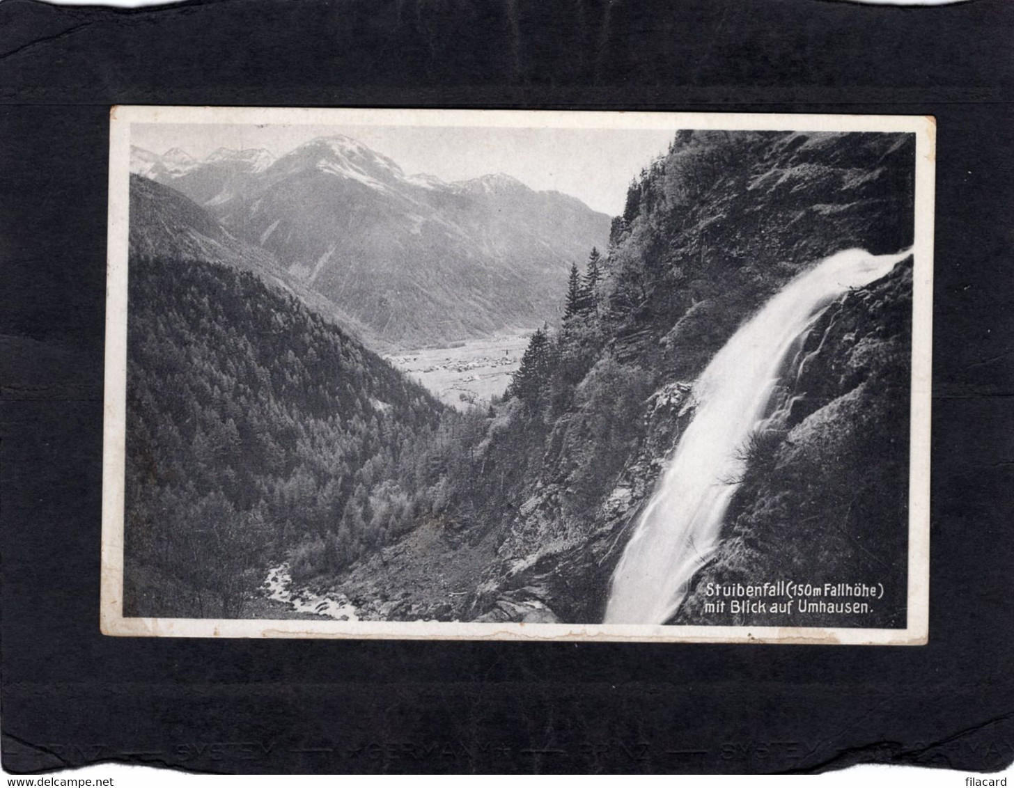 102329     Austria,    Stuibenfall  Mit  Blick  Auf  Umhausen,  VG  1936 - Umhausen