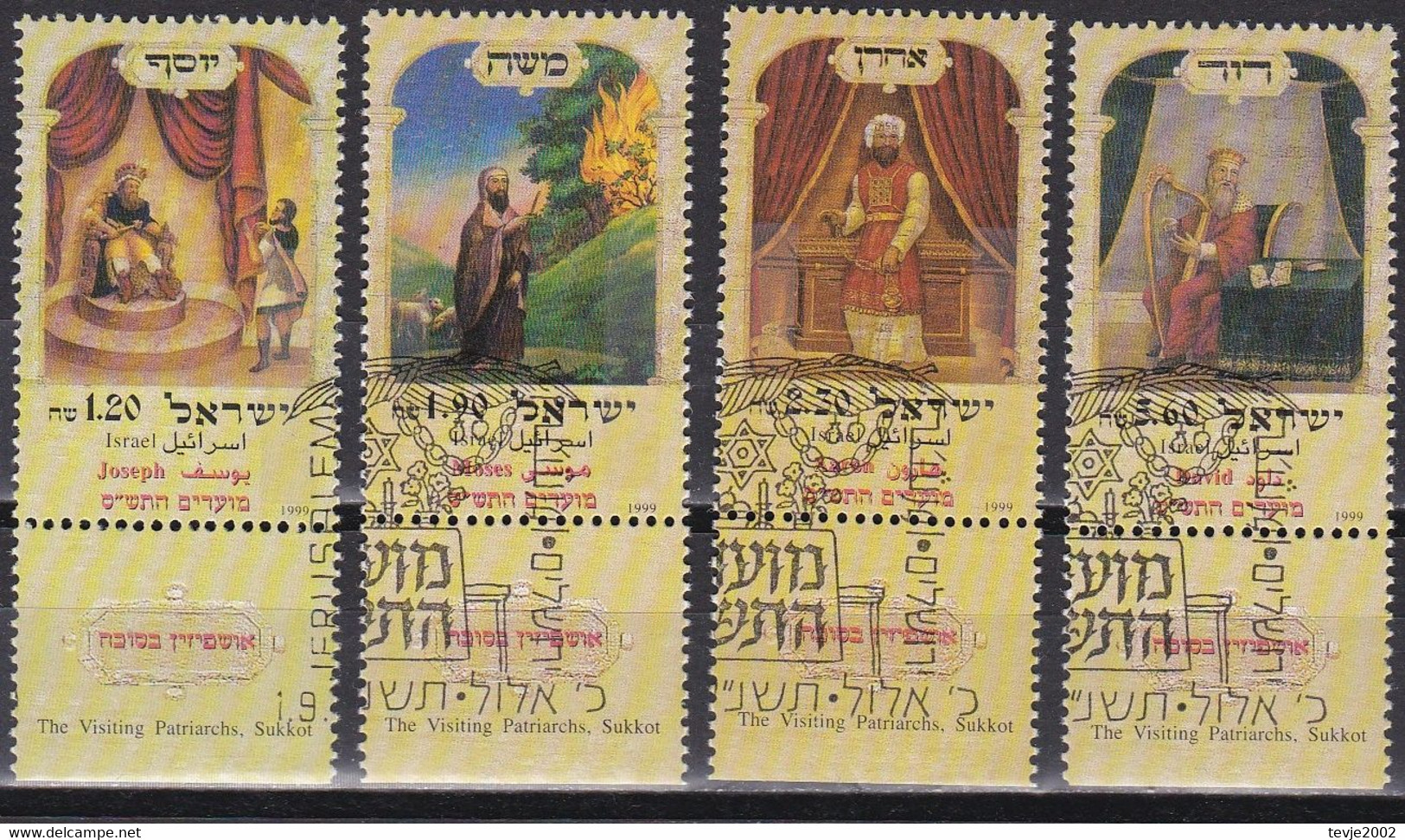 Israel 1999 - Mi.Nr. 1528 - 1531 - Gestempelt Used - Gebraucht (mit Tabs)