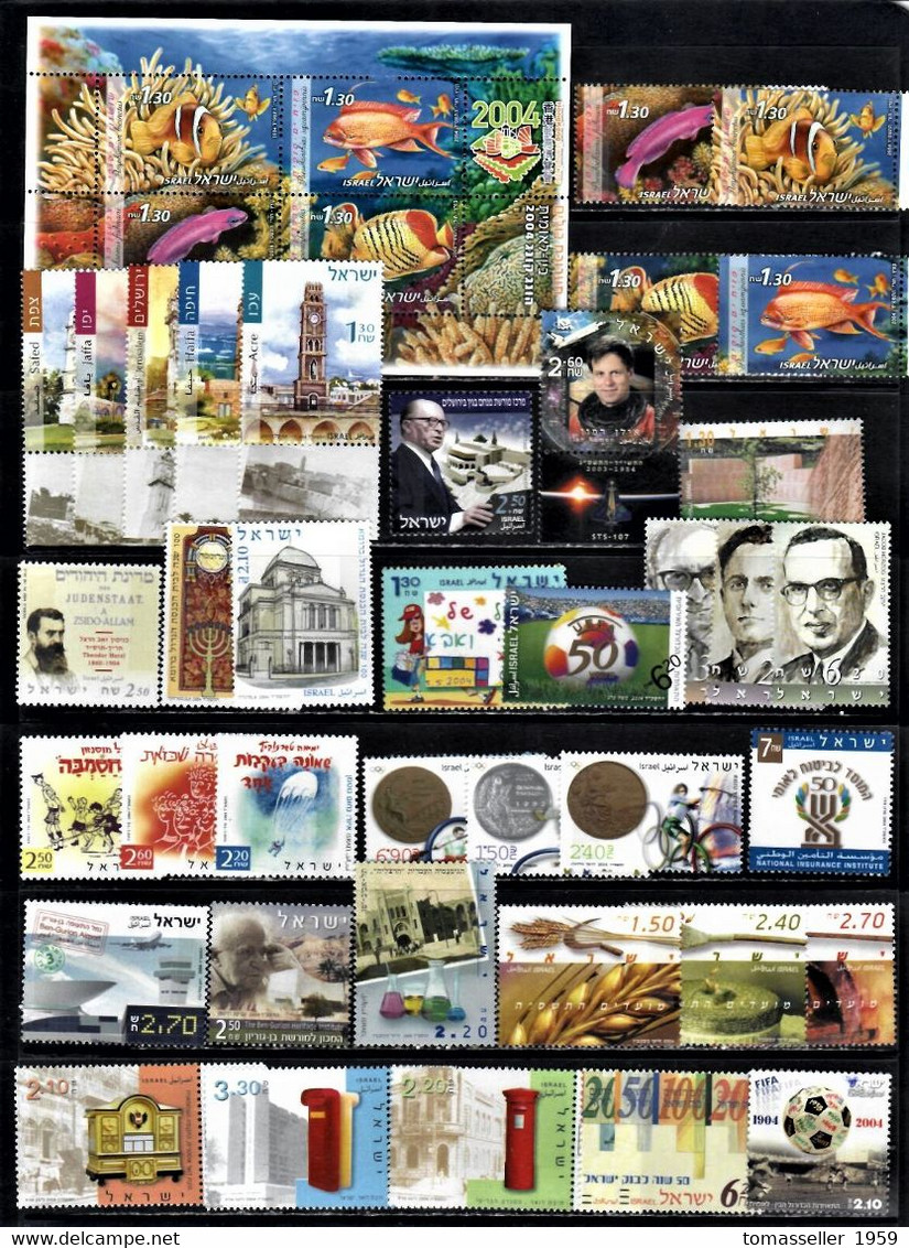 IZRAEL-2004 Full   Year Set.21 Issues.MNH - Full Years