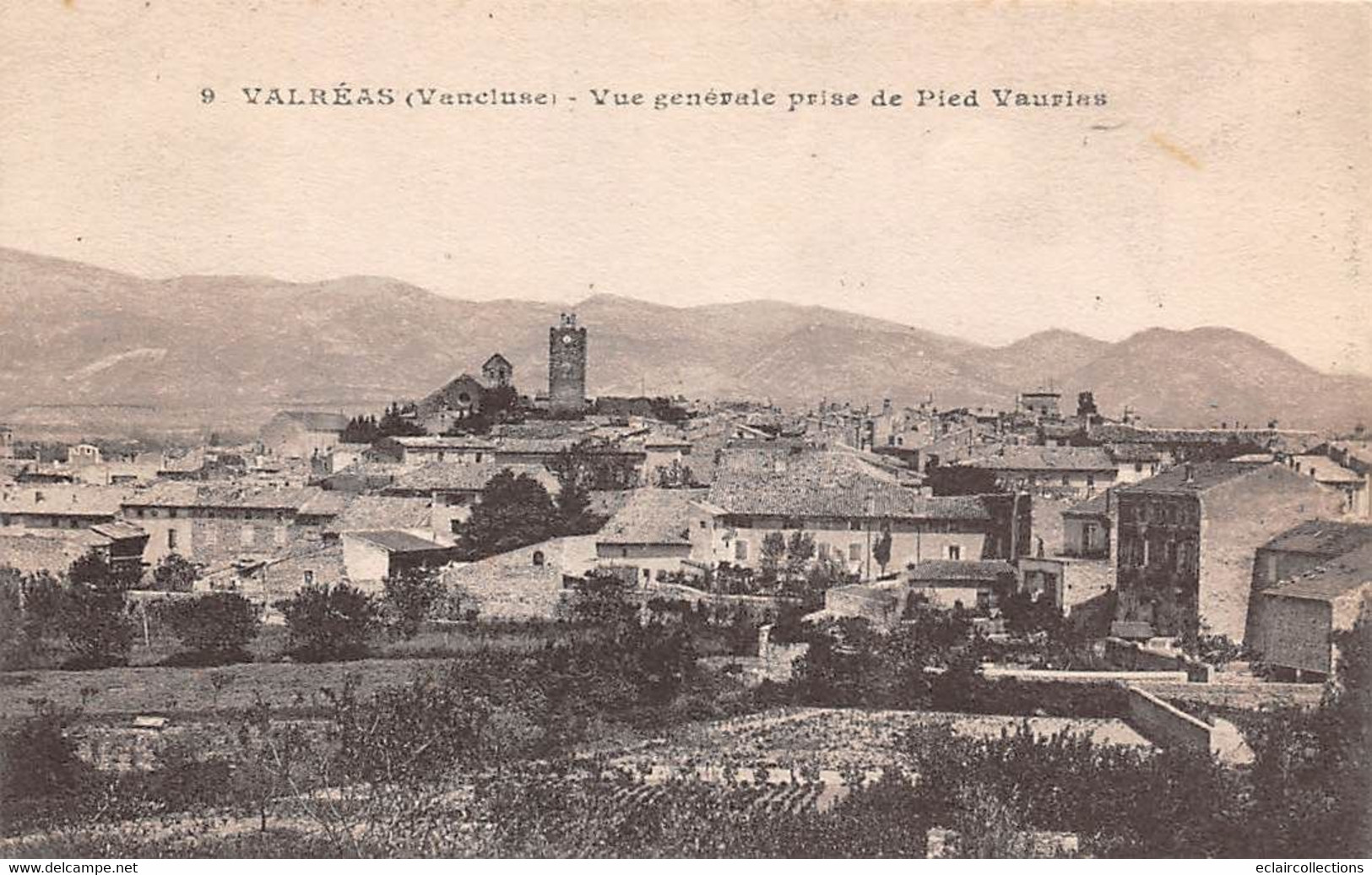 Valréas        84              Vue Générale Prise De Pied Vaurias     (voir Scan) - Valreas