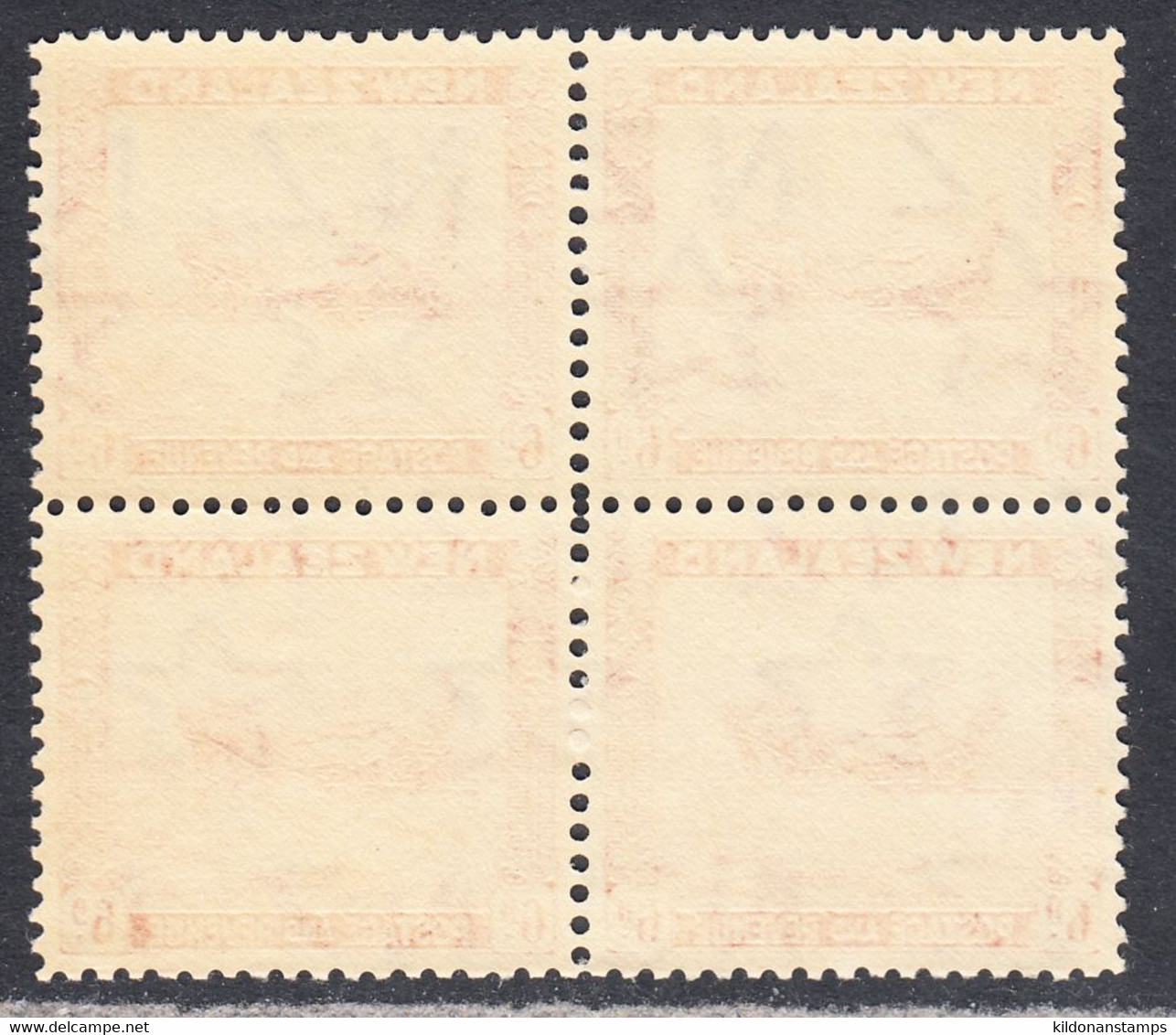 New Zealand 1936-42 Mint No Hinge, Perf 12.5, Block, Sc# ,SG 585b - Unused Stamps