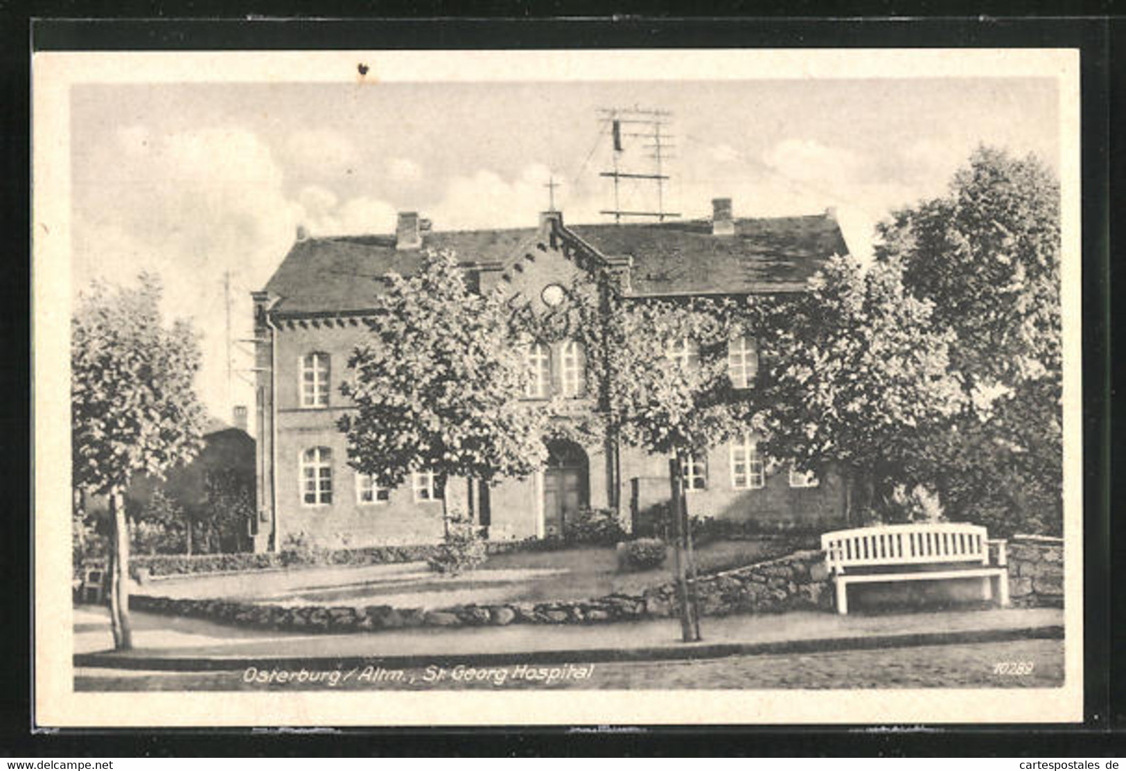 AK Osterburg / Altm., Strasse Am St. Georg Hospital - Osterburg