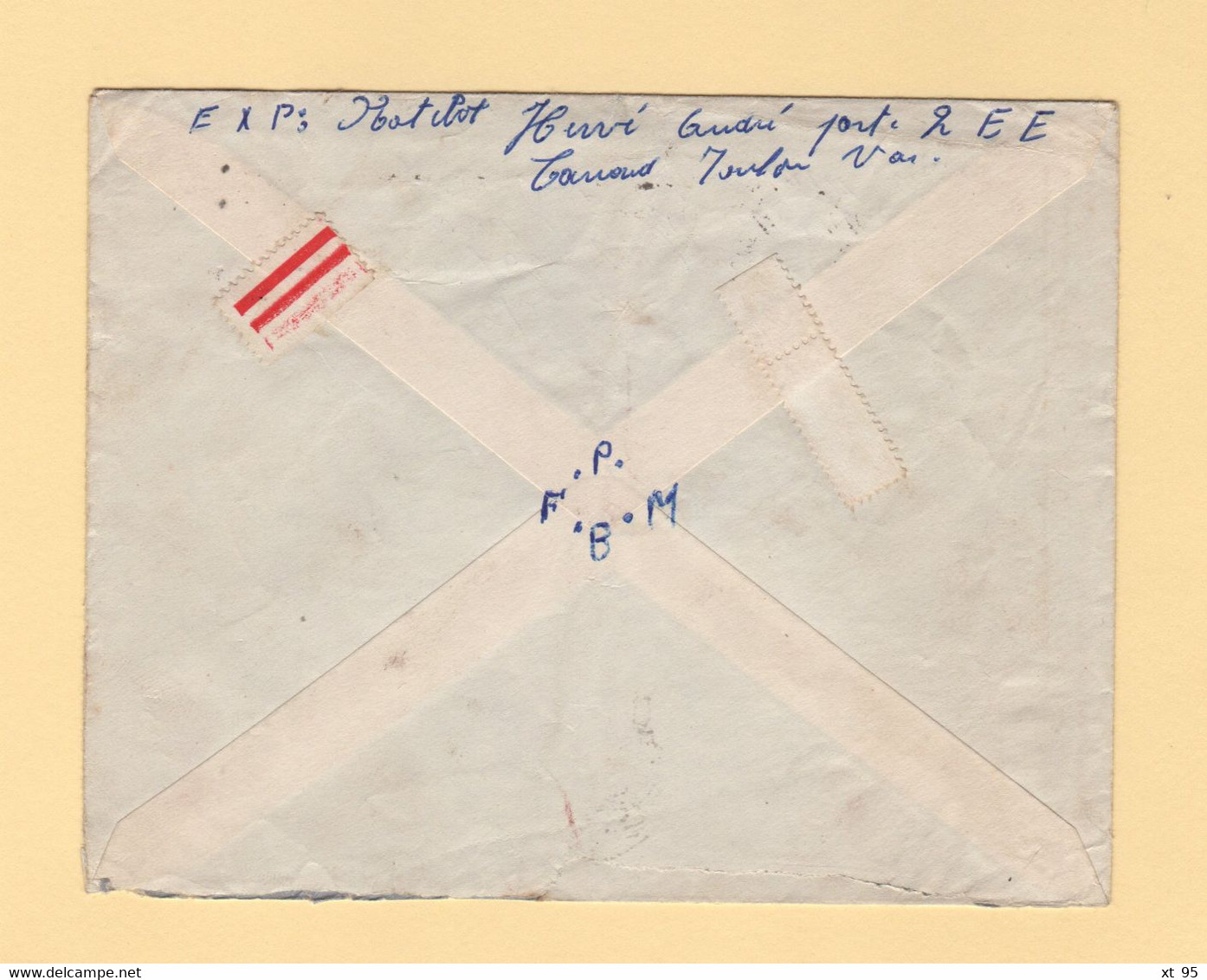 Poste Navale - Escorteur Rapide Cassard - Toulon - 1959 - Timbre FM - Naval Post