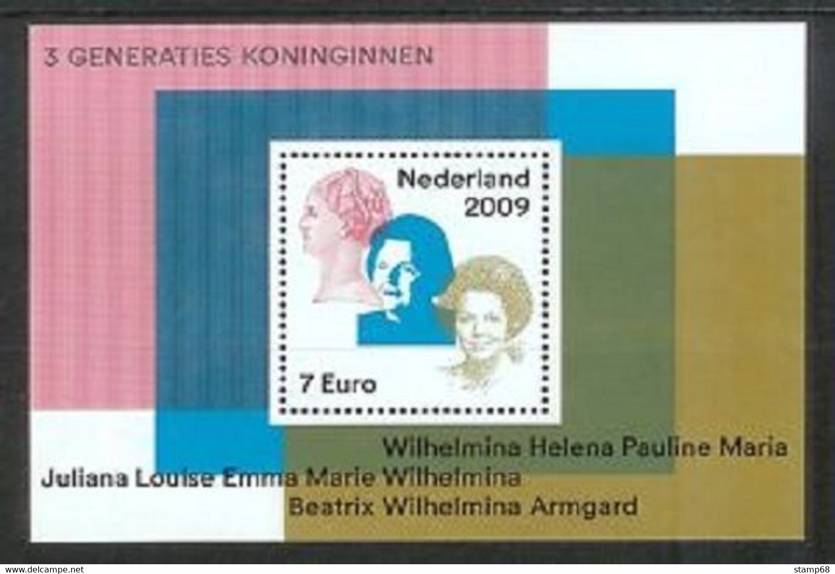 Nederland NVPH 2642 Vel Drie Generaties Koninginnen 2009 MNH Postfris Royal House - Autres & Non Classés