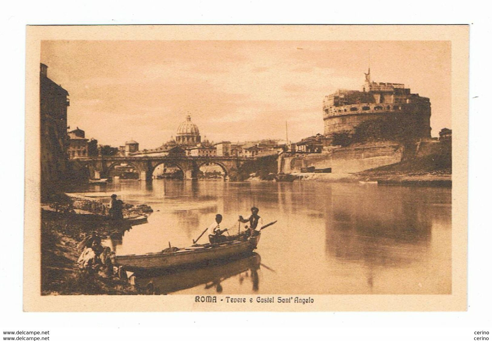 ROMA:  TEVERE  E  CASTEL  SANT' ANGELO  -  FP - Fiume Tevere