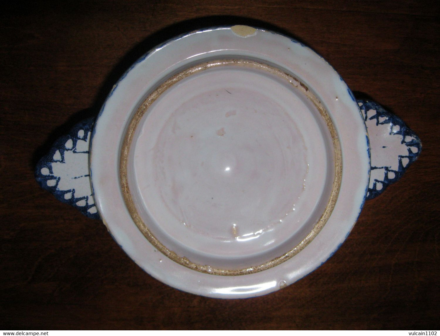 ANCIEN BOL A BOUILLON EN FAIENCE DE CHAROLLES 19ème