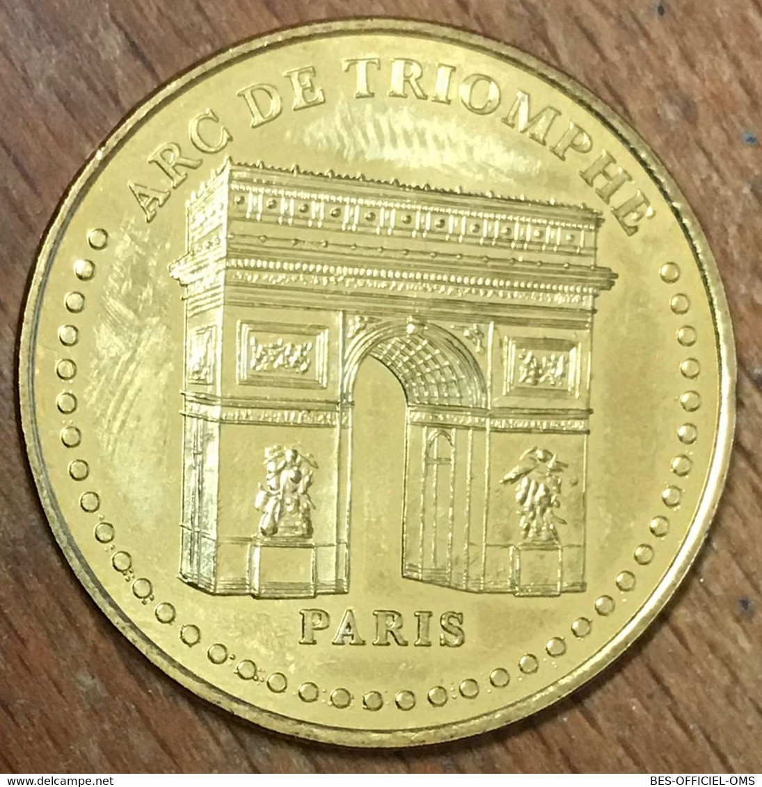 75008 PARIS ARC DE TRIOMPHE MDP 2016 MÉDAILLE SOUVENIR MONNAIE DE PARIS JETON TOURISTIQUE MEDALS COINS TOKENS - 2016