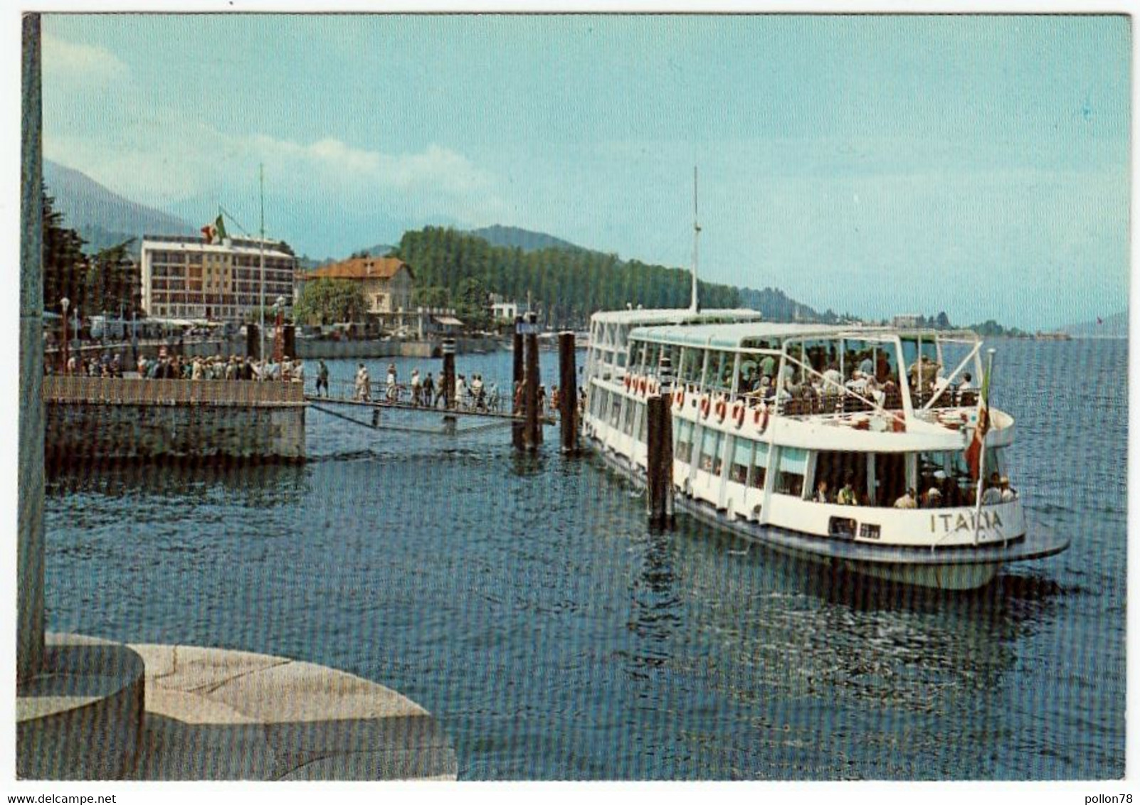 LUINO - LAGO MAGGIORE - VARESE - 1970 - BARCHE - TRAGHETTO - BATTELLO ITALIA - Luino