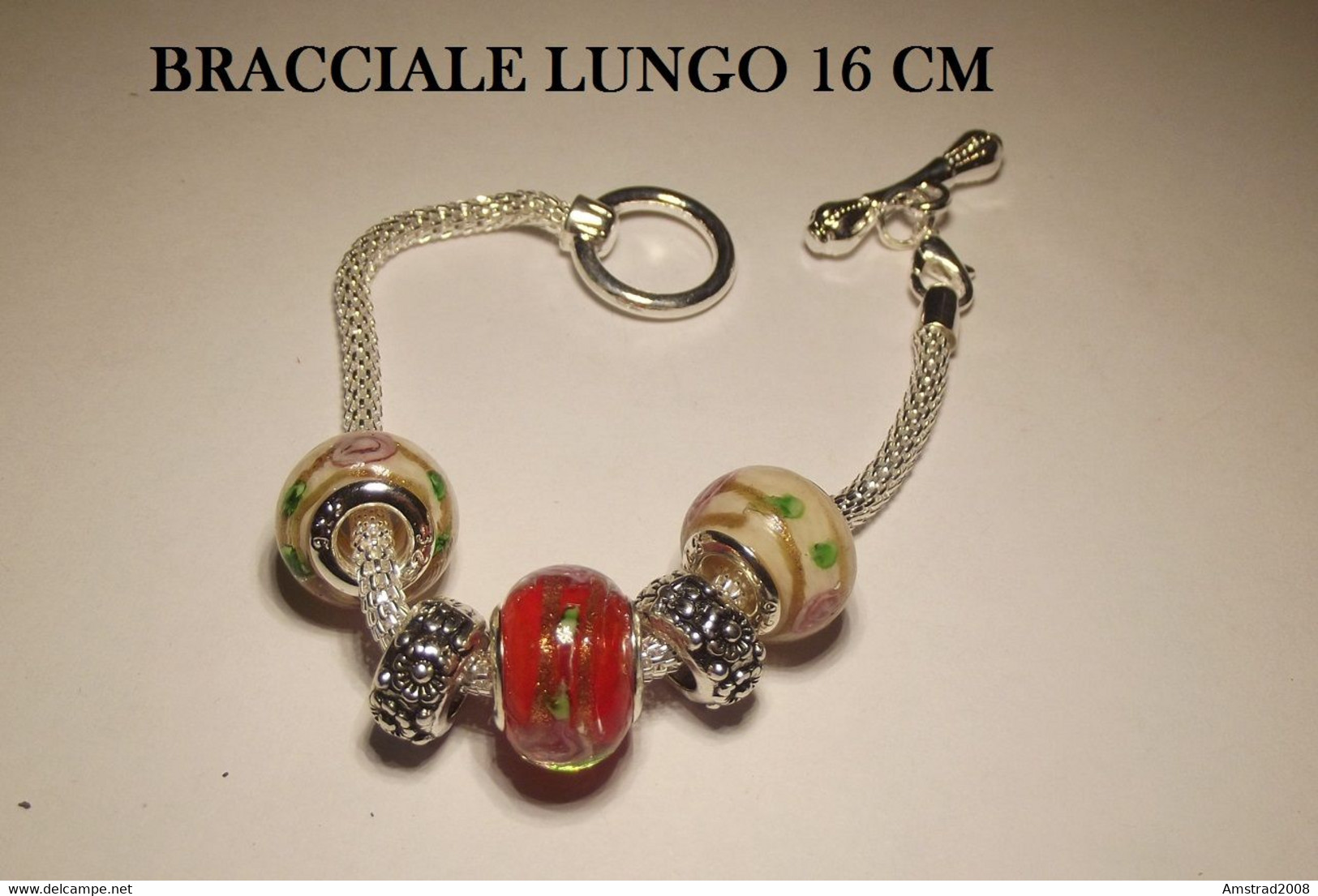 BRACCIALE TIPO MORELLATO CON CHARM MODA DONNA BRACELET S. VALENTINO SHARON W - Armbänder