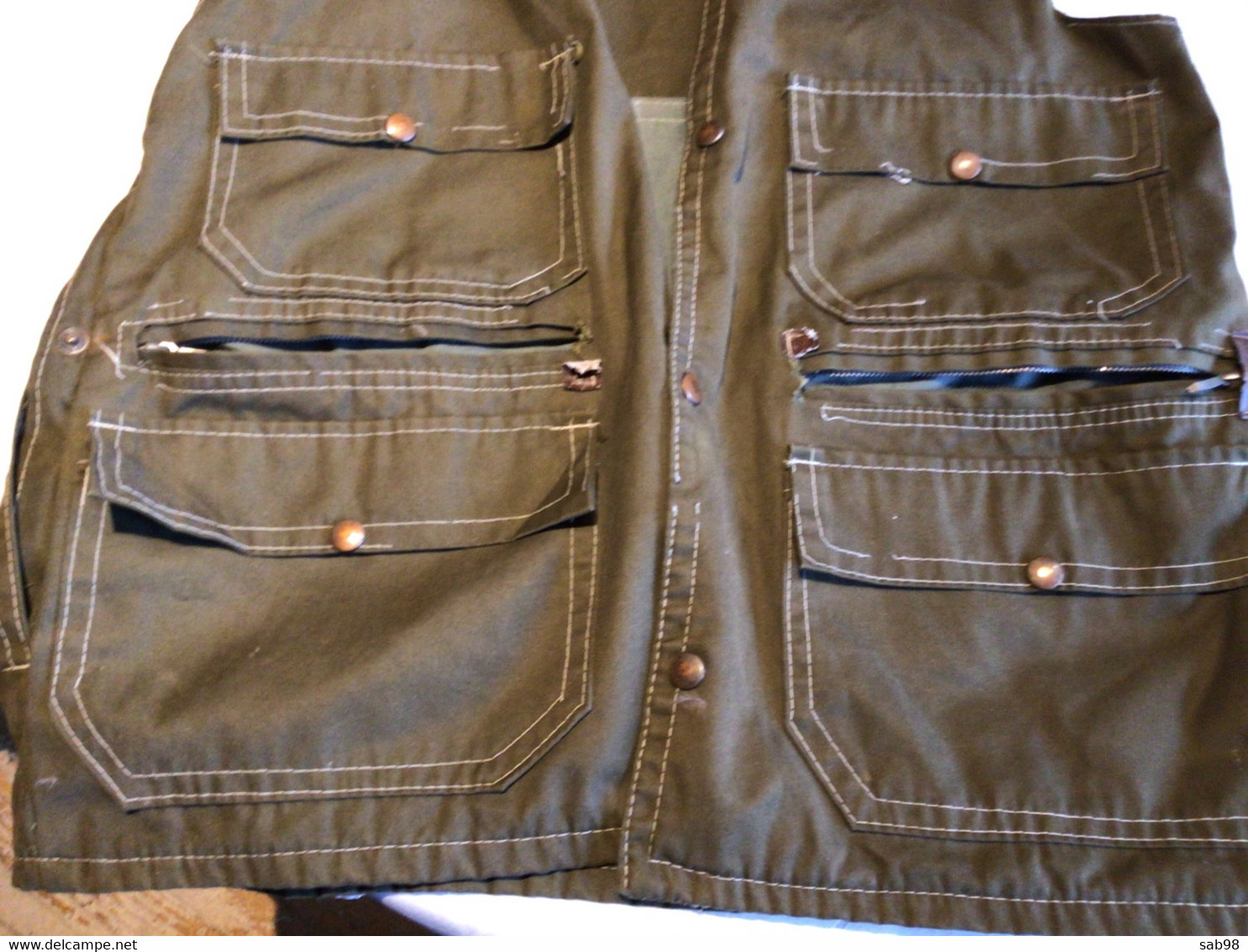 Anciennes Veste Kaki Style Chasse Military - Other & Unclassified