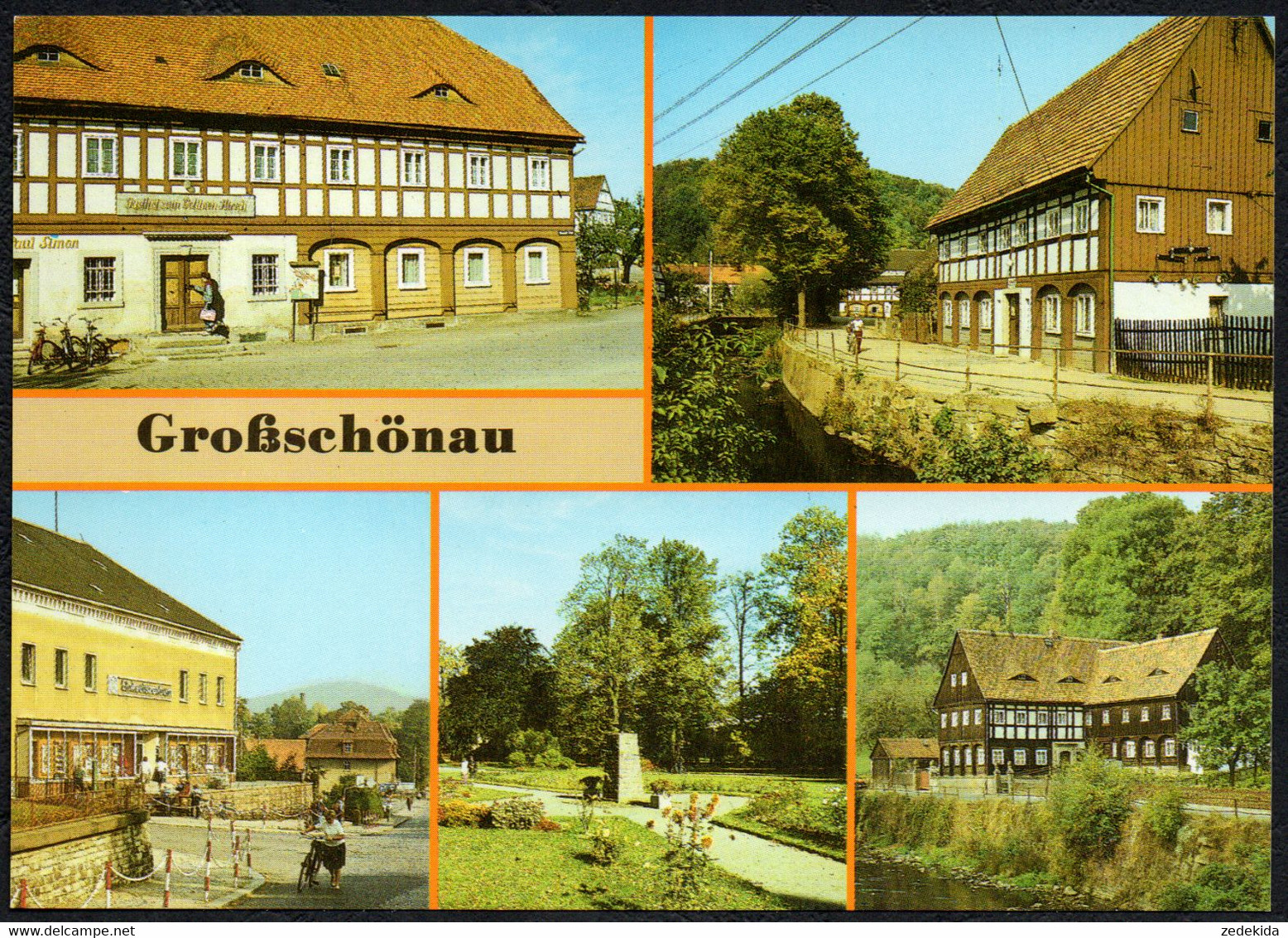 F1998 - TOP Großschönau Einkaufszentrum Gasthof Gaststätte Goldener Hirsch - Bild Und Heimat Reichenbach - Grossschoenau (Sachsen)