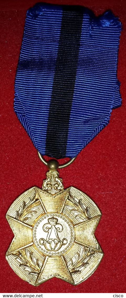 BELGIQUE CONGO BELGE - Ordre De Leopold II Médaille D'or Bilingue Français-néerlandais - Belgien