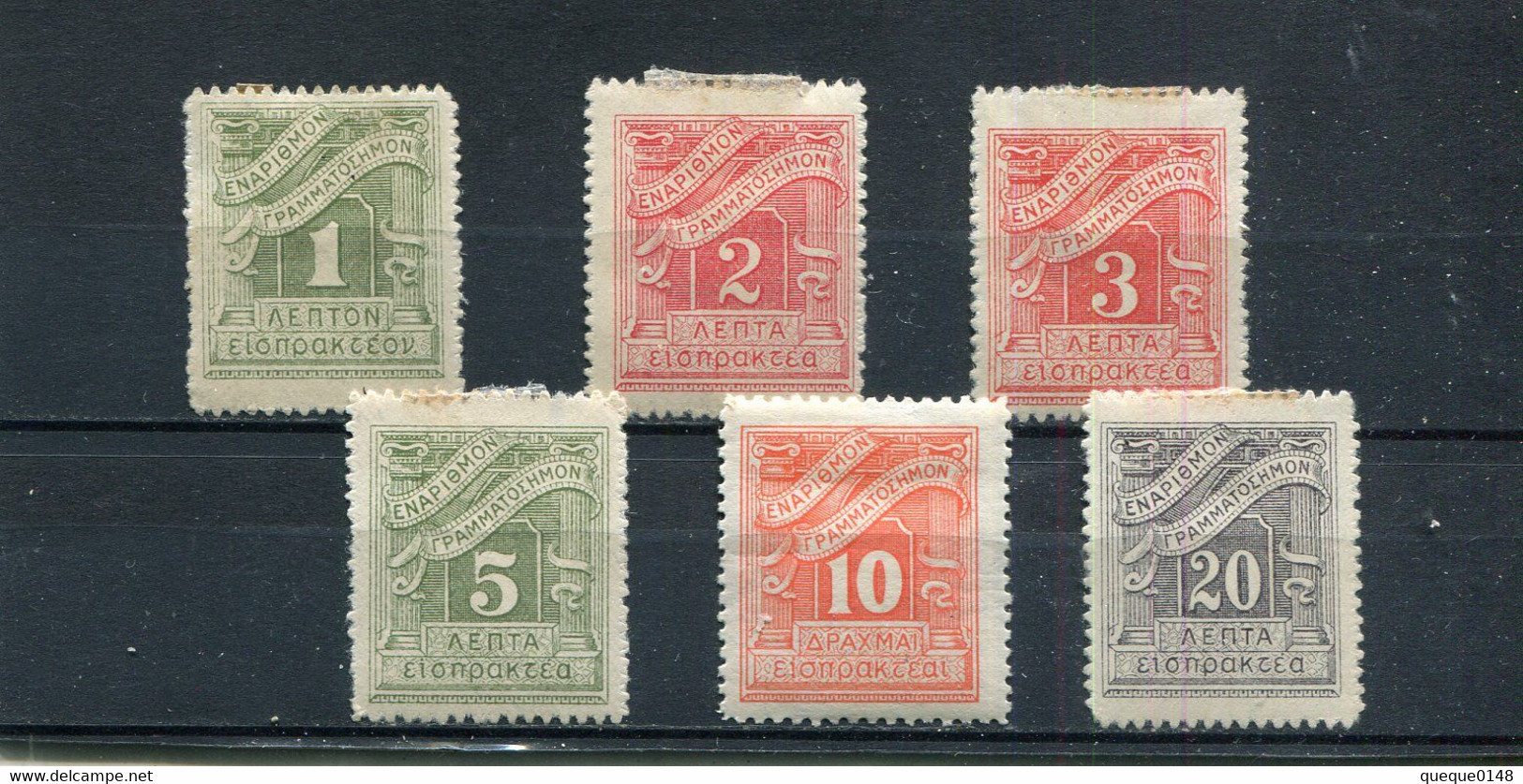 Grèce 1913-24 Yt 65-70 * - Unused Stamps