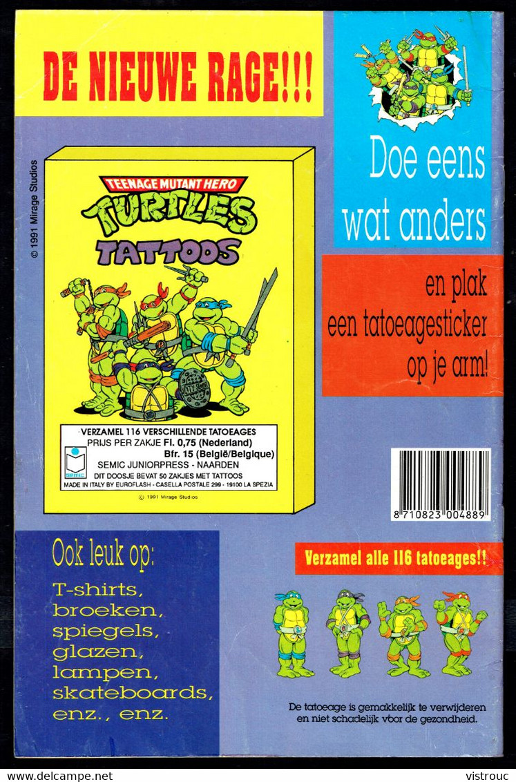 "TURTLES N°8"- Steve VAN BAEL - Juniorpress Uitgeverij - Naarden - 1991. - Vrouwen In 't Wit