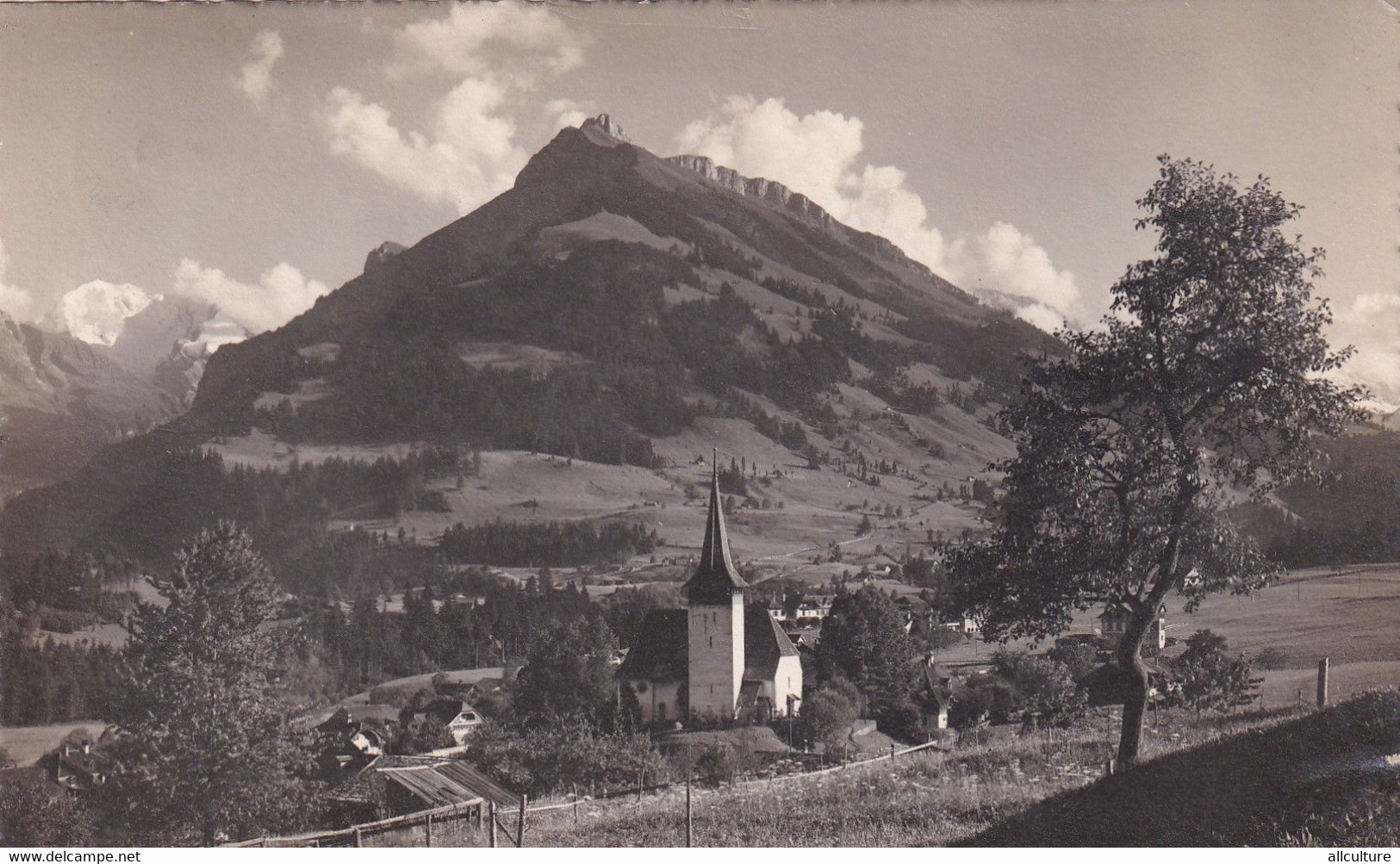 A6004- Frutigen, Balmhorn -Altels- Elsighorn, 1928 Helvetia Stamp, Suisse Switzerland Vintage Postcard - Frutigen