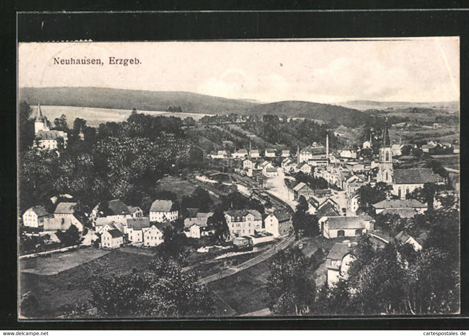 AK Neuhausen / Erzgeb., Panorama - Neuhausen (Erzgeb.)