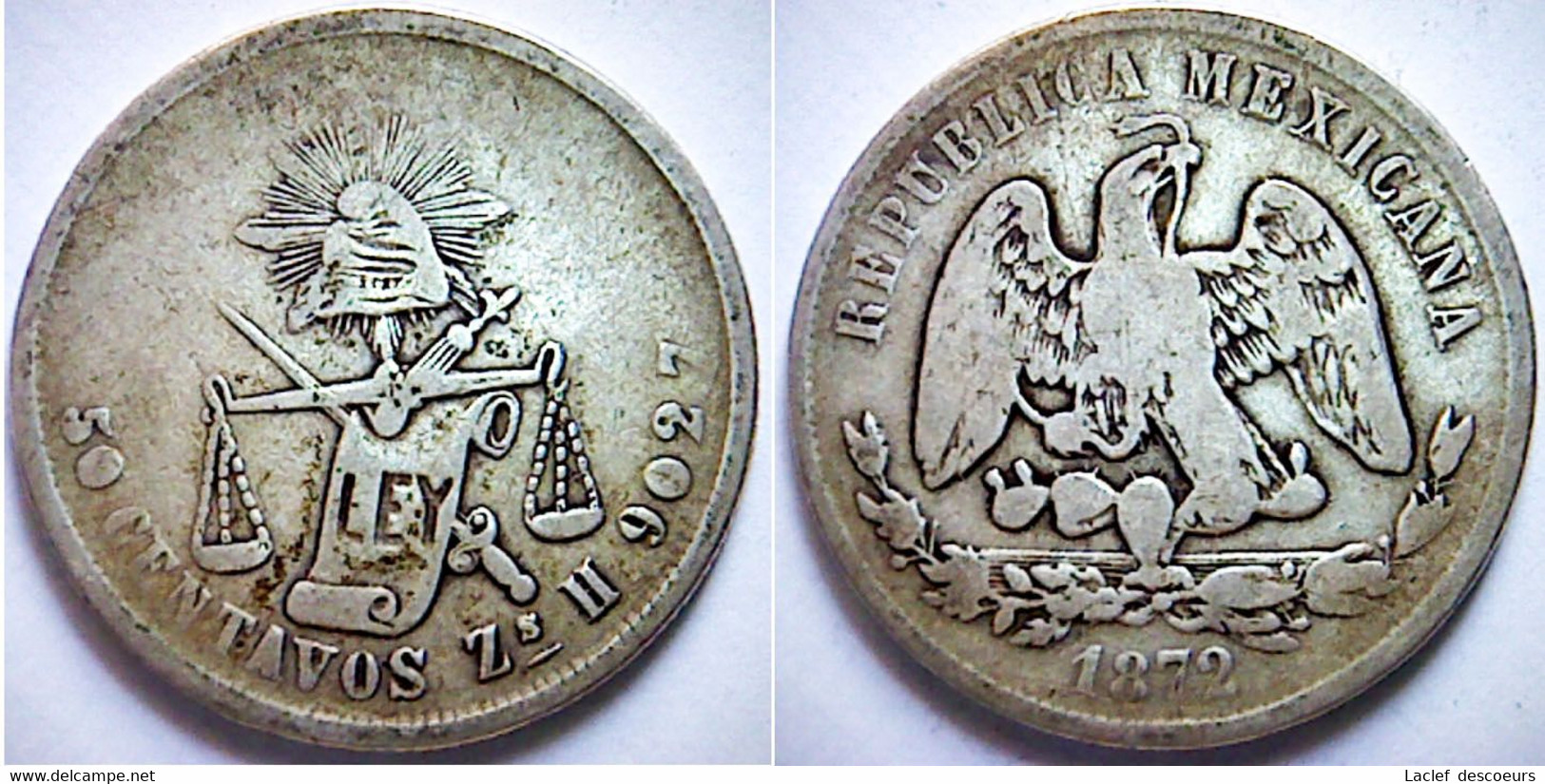 50 Centavos 1872.Mexique - Other - America