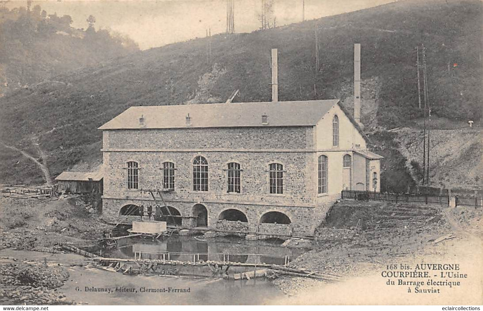 Courpière         63           L'usine Du Barrage électrique A Sauviat         (voir Scan) - Courpiere