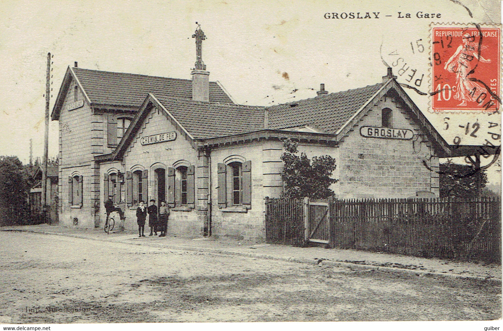 95 Groslay La Gare Du Chemin De Fer Animation  Relais De Mont Gauthier 1916 - Groslay