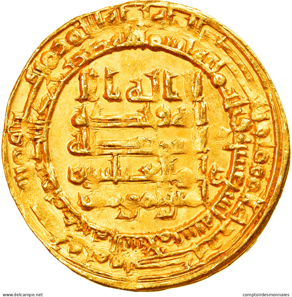 Monnaie, Abbasid Caliphate, Al-Muqtadir, Dinar, AH 319 (931/932), Madinat - Islamische Münzen