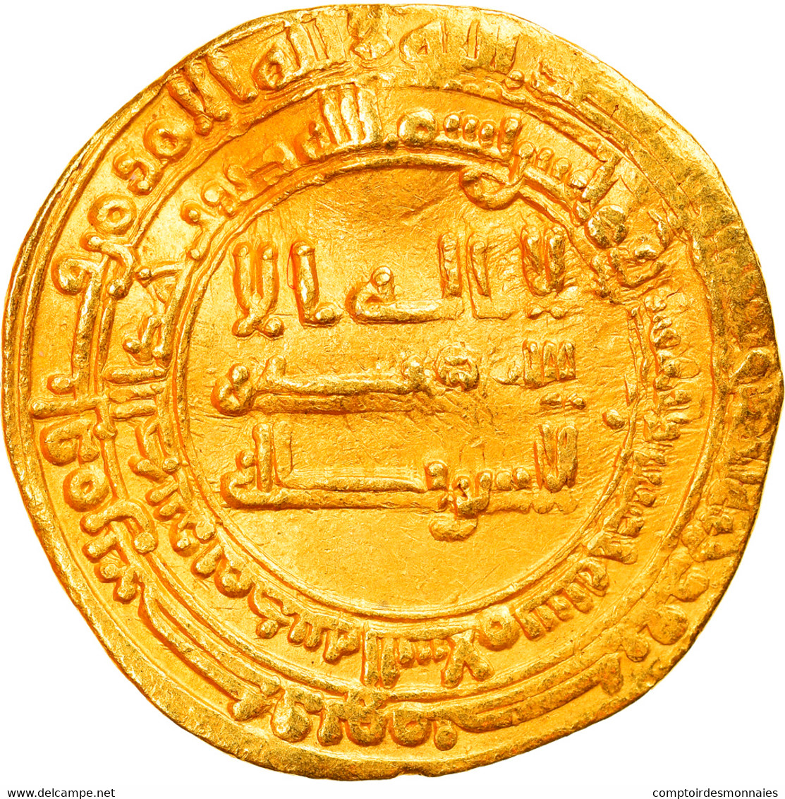 Monnaie, Abbasid Caliphate, Al-Mu'tasim, Dinar, AH 225 (839/840), Madinat - Islamische Münzen