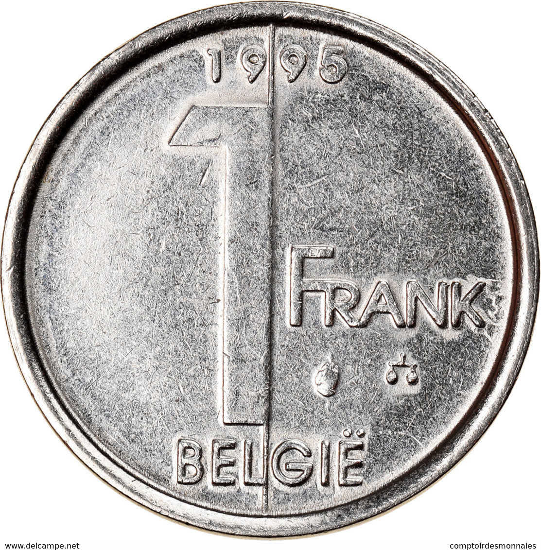 Monnaie, Belgique, Albert II, Franc, 1995, TTB+, Nickel Plated Iron, KM:188 - 1 Franc