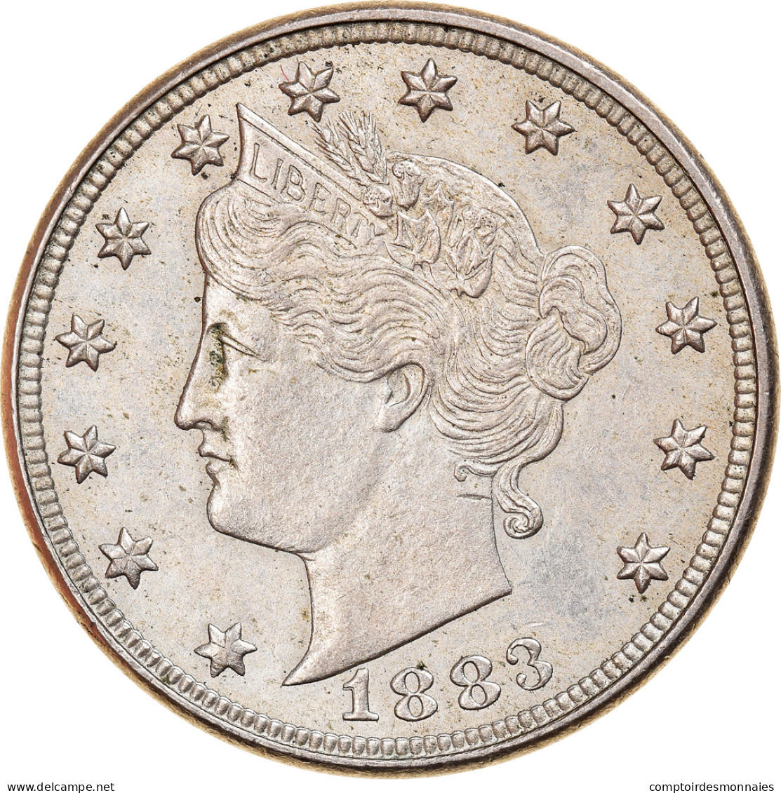 Monnaie, États-Unis, Liberty Nickel, 5 Cents, 1883, U.S. Mint, Philadelphie - 1883-1913: Liberty (Libertà)