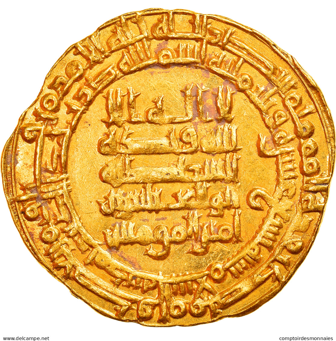 Monnaie, Abbasid Caliphate, Al-Muqtadir, Dinar, AH 319 (931/932), Madinat - Islamische Münzen