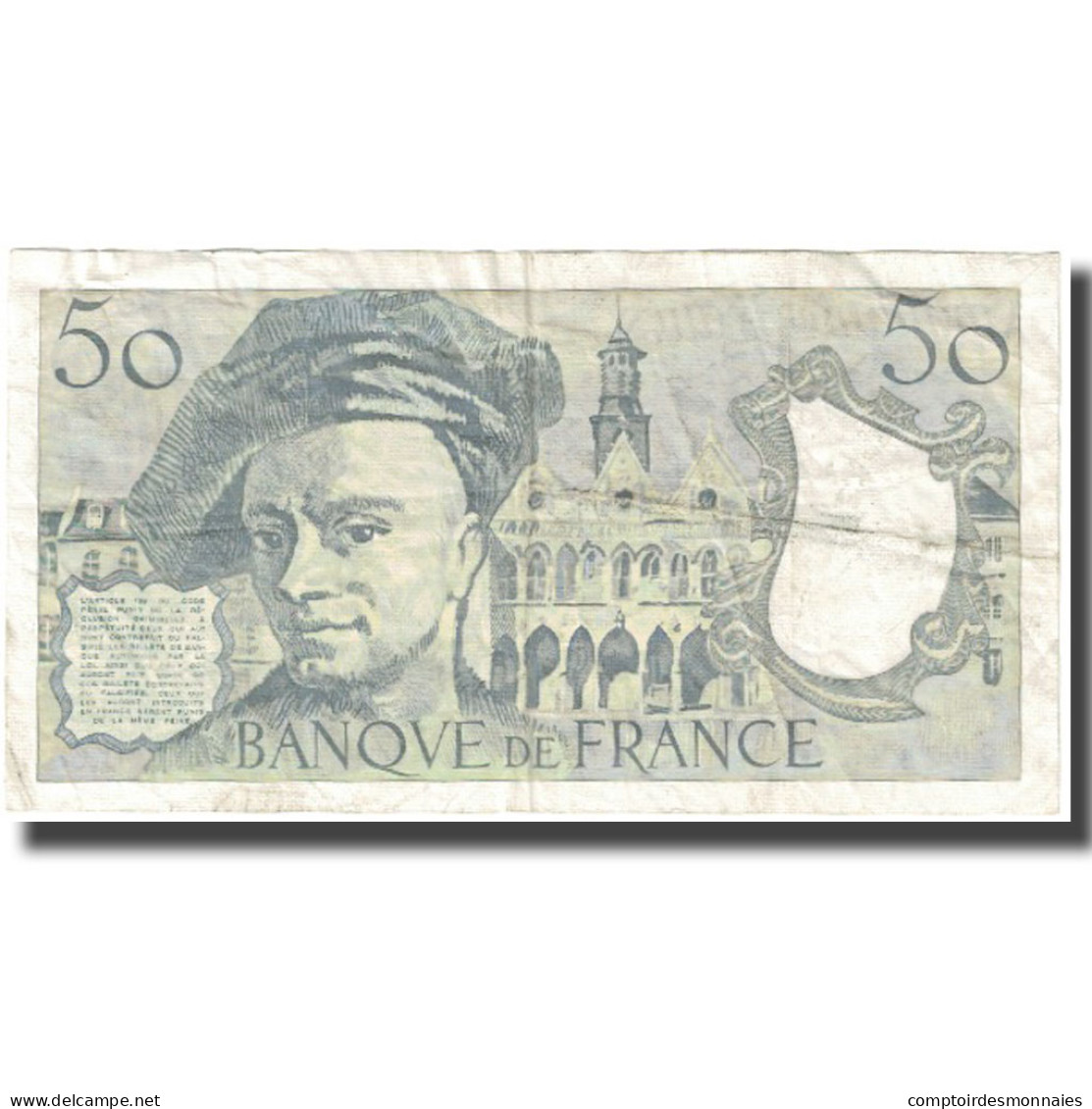 France, 50 Francs, Quentin De La Tour, 1991, TTB, Fayette:F67.17, KM:152e - 50 F 1976-1992 ''Quentin De La Tour''