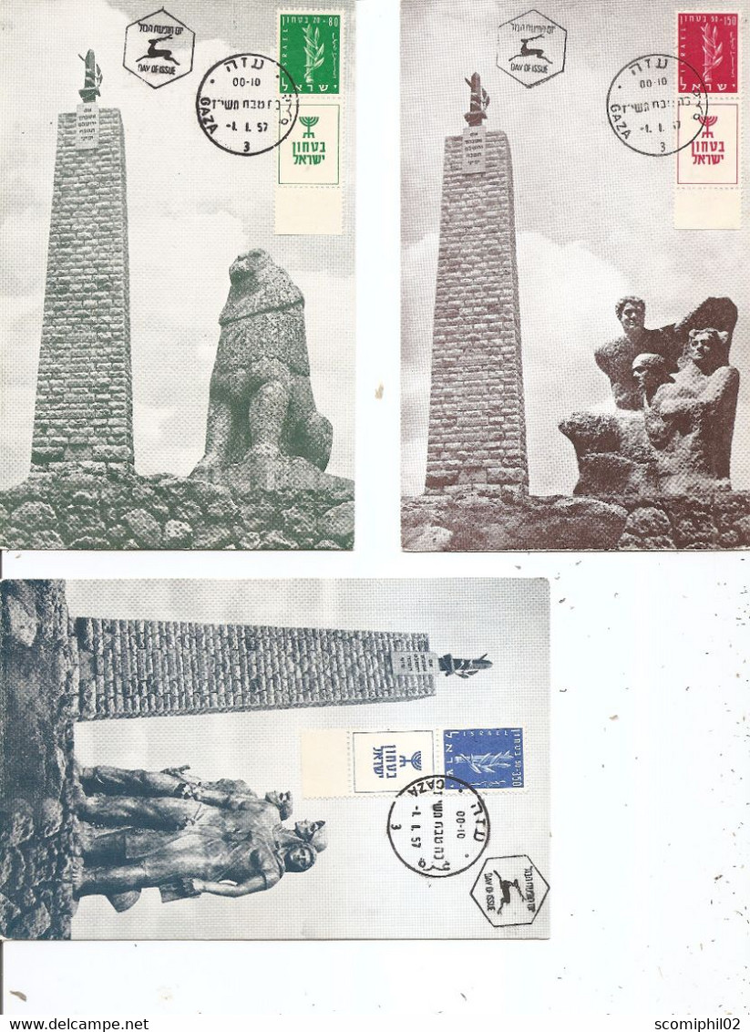 Israel - Monument De La Guerre De Libération ( 3 CM De 1957 à Voir) - Cartoline Maximum