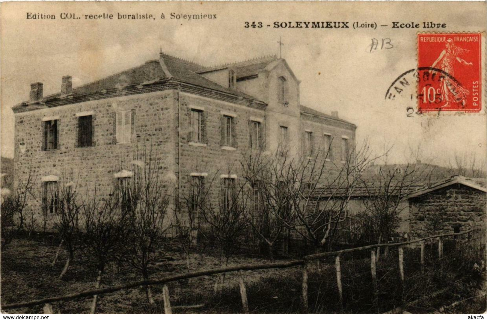 CPA St-JEAN-SOLEYMIEUX École Libre (663761) - Saint Jean Soleymieux