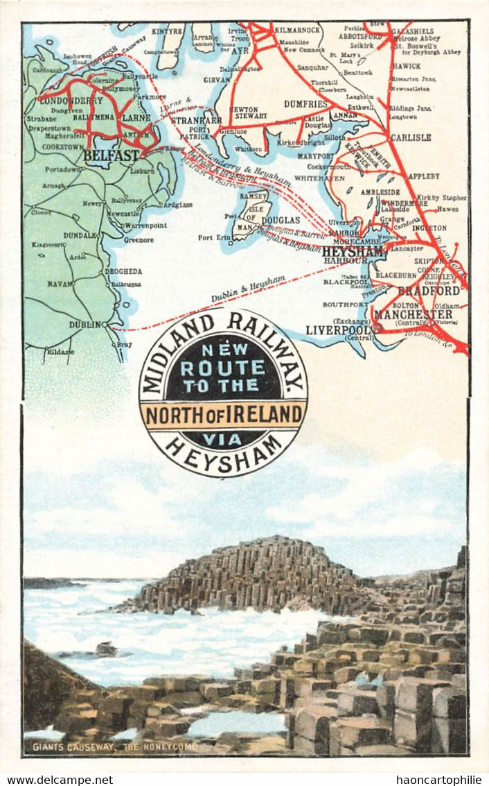 Midland Railway New Route  To Thé North Of Irland - Andere & Zonder Classificatie