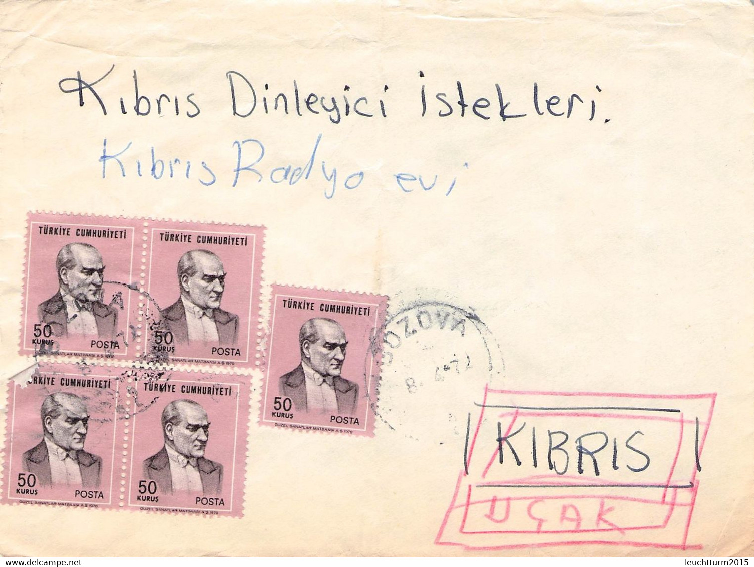 TURKEY - LETTER  > CYPRUS 1972 /QF176 - Covers & Documents