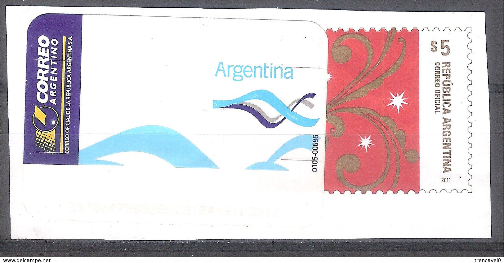 Argentina 2011 - 1 Viñeta De Franqueo (Frama) Y Sello Incorporado - Vignettes D'affranchissement (Frama)