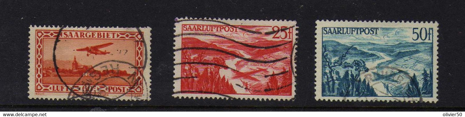 Sarre (1932-48)    -  P A  - Paysages - Obliteres - Airmail