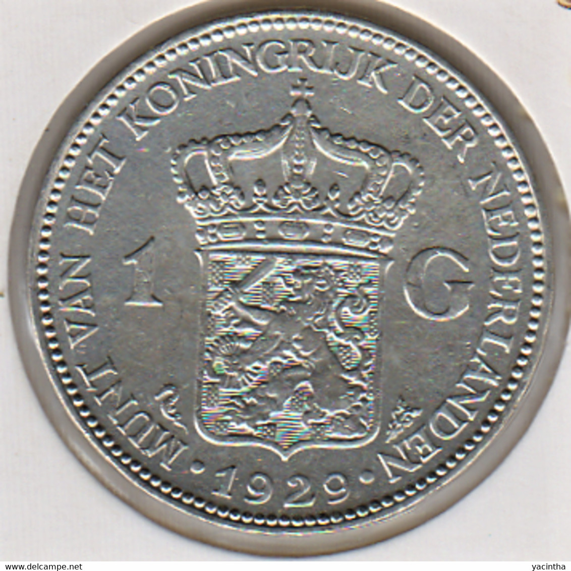 @Y@    Nederland  1  Gulden 1929  Wilhelmina   (5212) - 1 Gulden