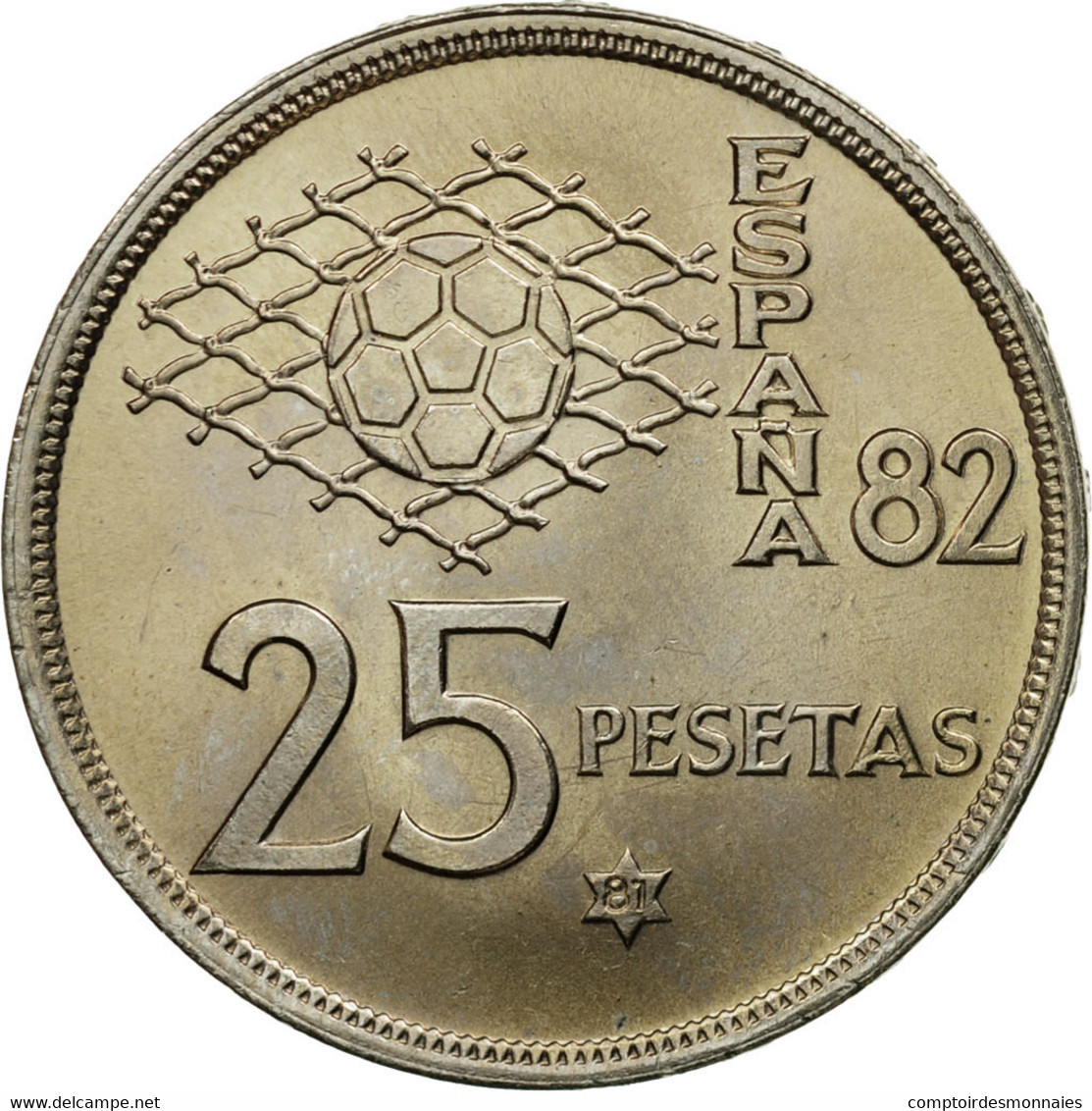 Monnaie, Espagne, Juan Carlos I, 25 Pesetas, 1981, SPL, Copper-nickel, KM:818 - 25 Pesetas