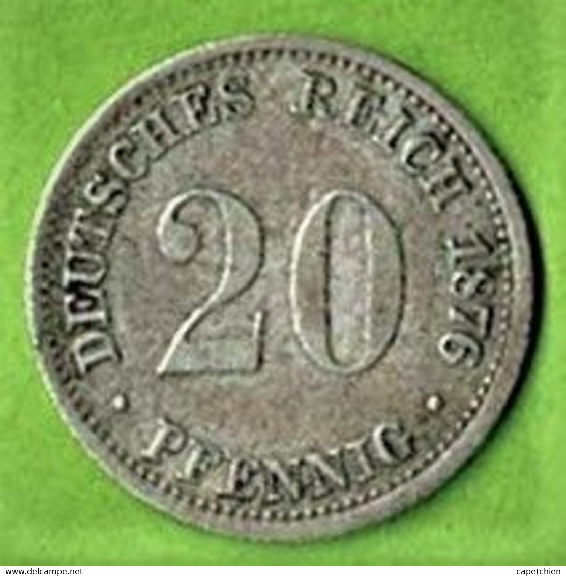 ALLEMAGNE / 20 PFENNIG  / 1876 D / ARGENT - 20 Pfennig