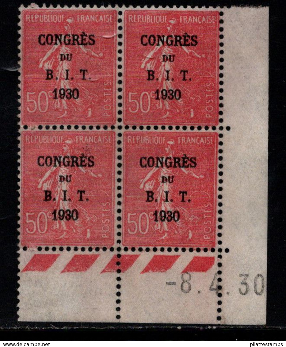 FRANCE N°264/65** B.I.T. 2 COINS DATES - ....-1929
